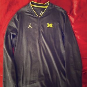 Jordan Brand Michigan Wolverines 1/4 Zip Sweater